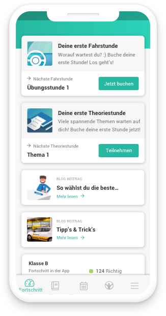 die drivEddy App für Fahrschüler:innen